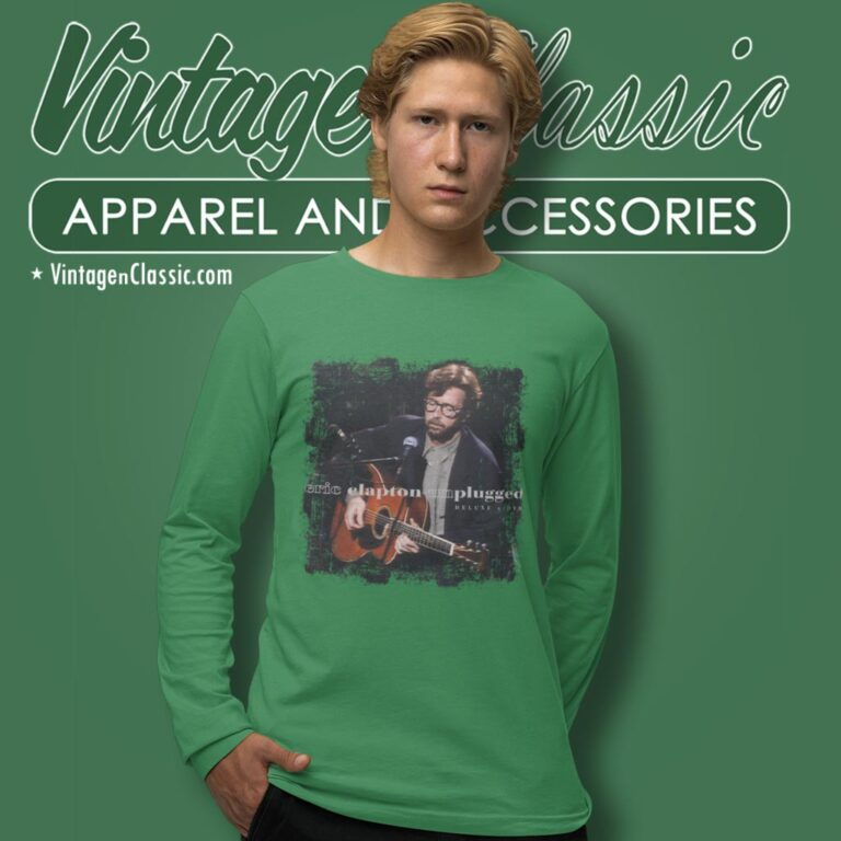 Eric Clapton Shirt Unplugged Album Cover Long Sleeve Tee Eric Clapton Shirt Unplugged Album Cover Long Sleeve Tee