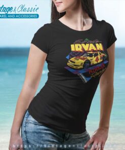 Ernie Irvan Nascar Kodak Film Racing Vintage Women TShirt