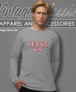 Evan Carter Jesus Won Long Sleeve Tee