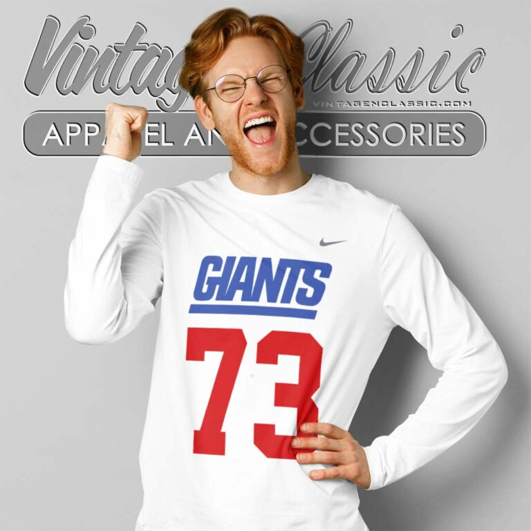 Evan Neal New York Giants 73 Nike Logo Long Sleeve Tee Evan Neal New York Giants 73 Nike Logo Long Sleeve Tee