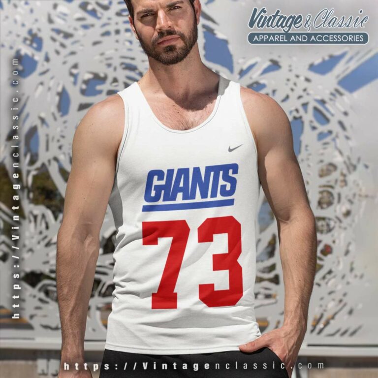 Evan Neal New York Giants 73 Nike Logo Tank Top Racerback Evan Neal New York Giants 73 Nike Logo Tank Top Racerback