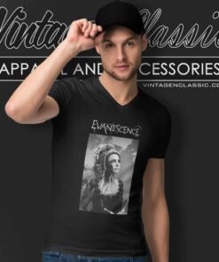 Evanescense Amy Lee V Neck TShirt