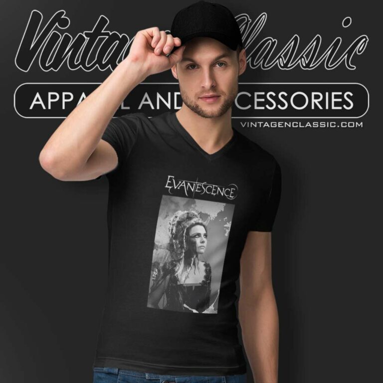 Evanescense Amy Lee V Neck TShirt Evanescense Amy Lee V Neck TShirt