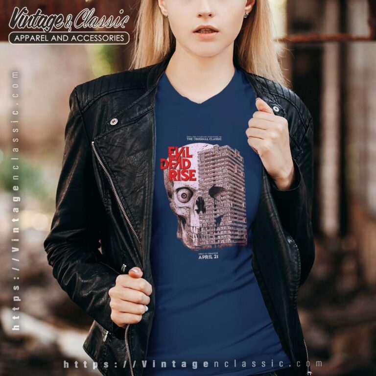 Evil Dead Rise Poster Film Vneck Evil Dead Rise Poster Film Vneck