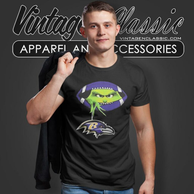 Ew People The Grinch Hold Baltimore Ravens Logo T Shirt Ew People The Grinch Hold Baltimore Ravens Logo T Shirt