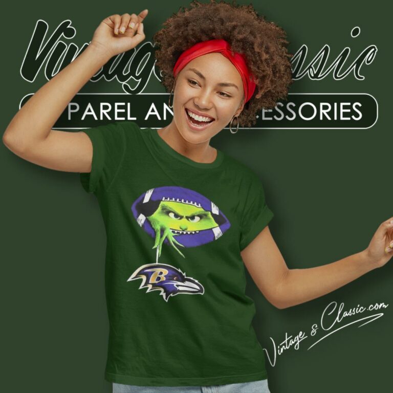 Ew People The Grinch Hold Baltimore Ravens Logo Women T Shirt Ew People The Grinch Hold Baltimore Ravens Logo Women T Shirt