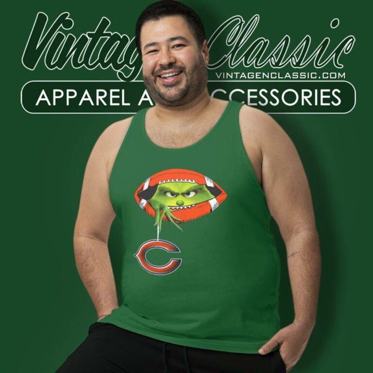 Ew People The Grinch Hold Chicago Bears Logo Tank Top Racerback Ew People The Grinch Hold Chicago Bears Logo Tank Top Racerback