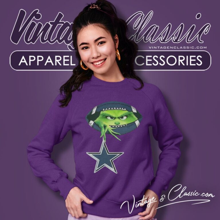Ew People The Grinch Hold Dallas Cowboys Logo Sweatshirt Ew People The Grinch Hold Dallas Cowboys Logo Sweatshirt