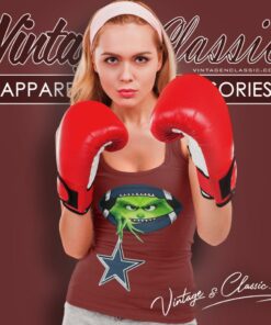 Ew People The Grinch Hold Dallas Cowboys Logo Tank Top Racerback