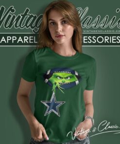 Ew People The Grinch Hold Dallas Cowboys Logo Women T Shirt
