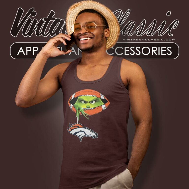 Ew People The Grinch Hold Denver Broncos Logo Tank Top Racerback Ew People The Grinch Hold Denver Broncos Logo Tank Top Racerback