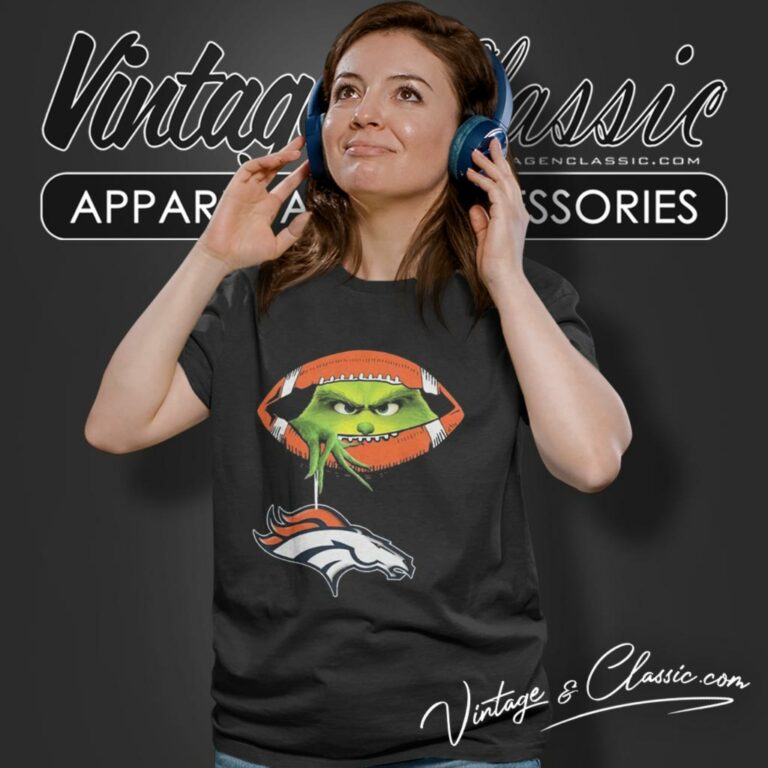 Ew People The Grinch Hold Denver Broncos Logo Women T Shirt Ew People The Grinch Hold Denver Broncos Logo Women T Shirt