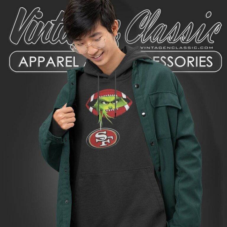 Ew People The Grinch Hold San Francisco 49ers Logo Hoodie Ew People The Grinch Hold San Francisco 49ers Logo Hoodie