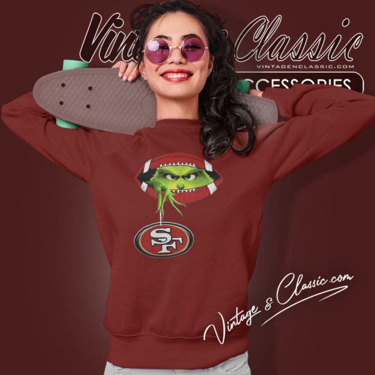 Ew People The Grinch Hold San Francisco 49ers Logo Sweatshirt Ew People The Grinch Hold San Francisco 49ers Logo Sweatshirt