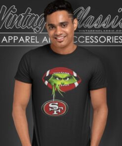 Ew People The Grinch Hold San Francisco 49ers Logo T Shirt