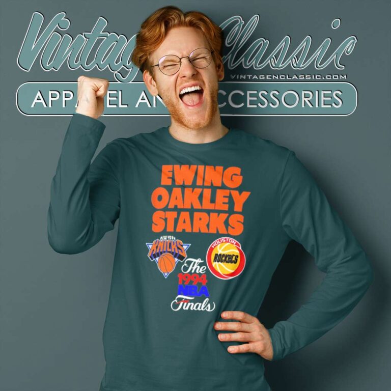 Ewing Oakley Starks New York Knicks Long Sleeve Tee Ewing Oakley Starks New York Knicks Long Sleeve Tee