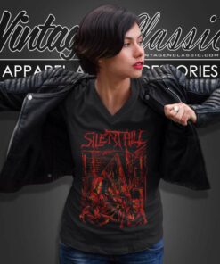 Exhume The Wretched Silent Hill V Neck TShirt