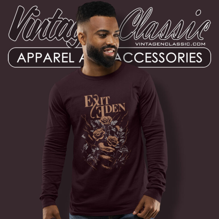 Exit Eden Shirt Silver And Gold Long Sleeve Tee Exit Eden Shirt Silver And Gold Long Sleeve Tee