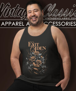 Exit Eden Shirt Silver And Gold Tank Top Racerback