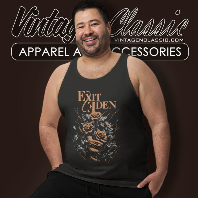 Exit Eden Shirt Silver And Gold Tank Top Racerback Exit Eden Shirt Silver And Gold Tank Top Racerback