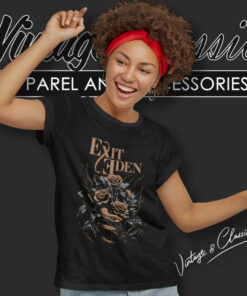 Exit Eden Shirt Silver And Gold Women T Shirt