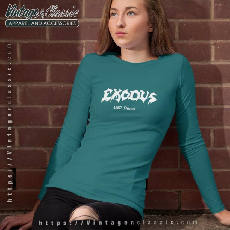 Exodus Shirt 1982 Demo Long Sleeve Tee Exodus Shirt 1982 Demo Long Sleeve Tee