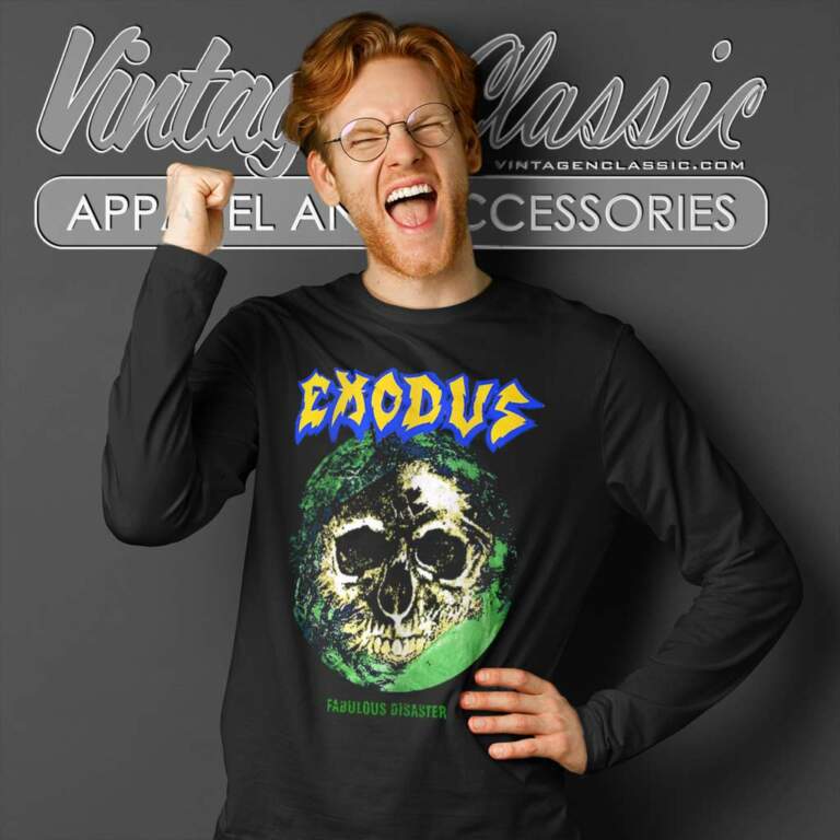 Exodus Shirt 1989 Exodus Fabulous Disaster Tour Long Sleeve Tee Exodus Shirt 1989 Exodus Fabulous Disaster Tour Long Sleeve Tee