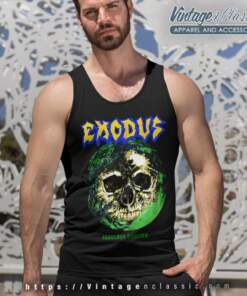Exodus Shirt 1989 Exodus Fabulous Disaster Tour Tank Top Racerback