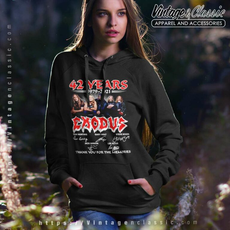 Exodus Shirt American Thrash Metal Band 42 Years Signature Hoodie Exodus Shirt American Thrash Metal Band 42 Years Signature Hoodie