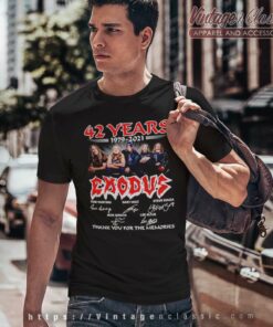 Exodus Shirt American Thrash Metal Band 42 Years Signature T Shirt