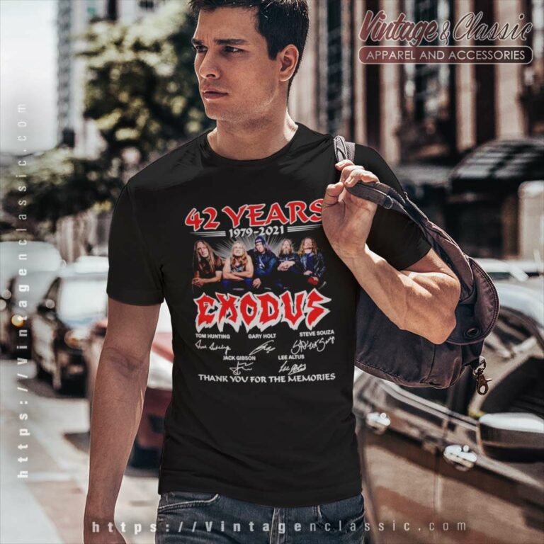 Exodus Shirt American Thrash Metal Band 42 Years Signature T Shirt Exodus Shirt American Thrash Metal Band 42 Years Signature T Shirt