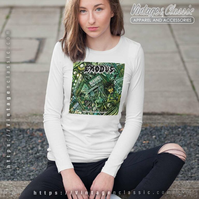 Exodus Shirt Another Lesson In Violence Long Sleeve Tee Exodus Shirt Another Lesson In Violence Long Sleeve Tee