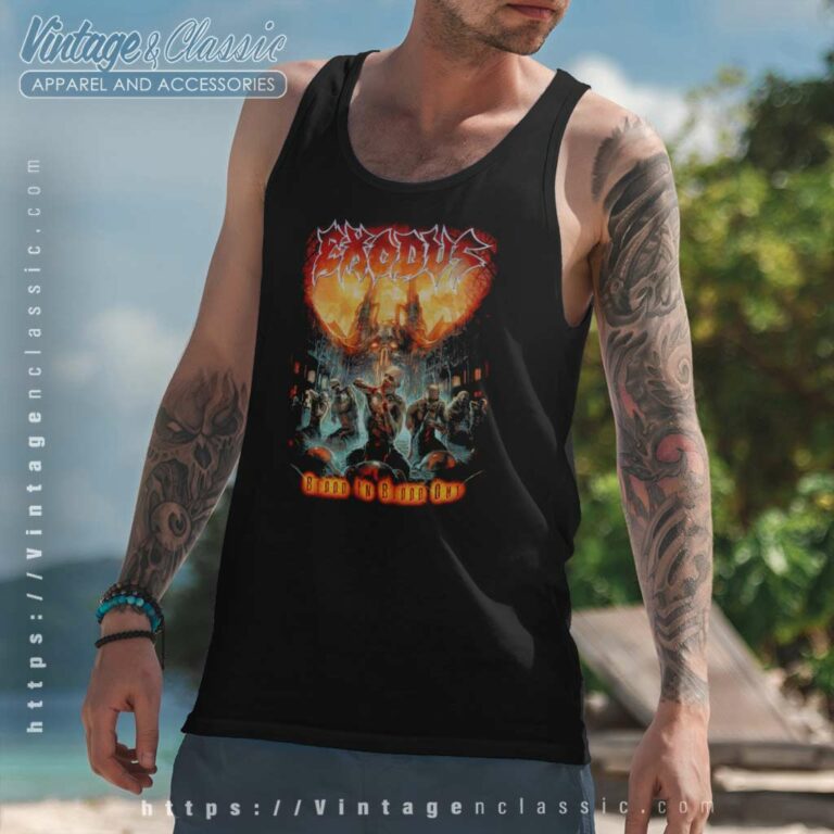 Exodus Shirt Blood In Blood Out Tank Top Racerback Exodus Shirt Blood In Blood Out Tank Top Racerback