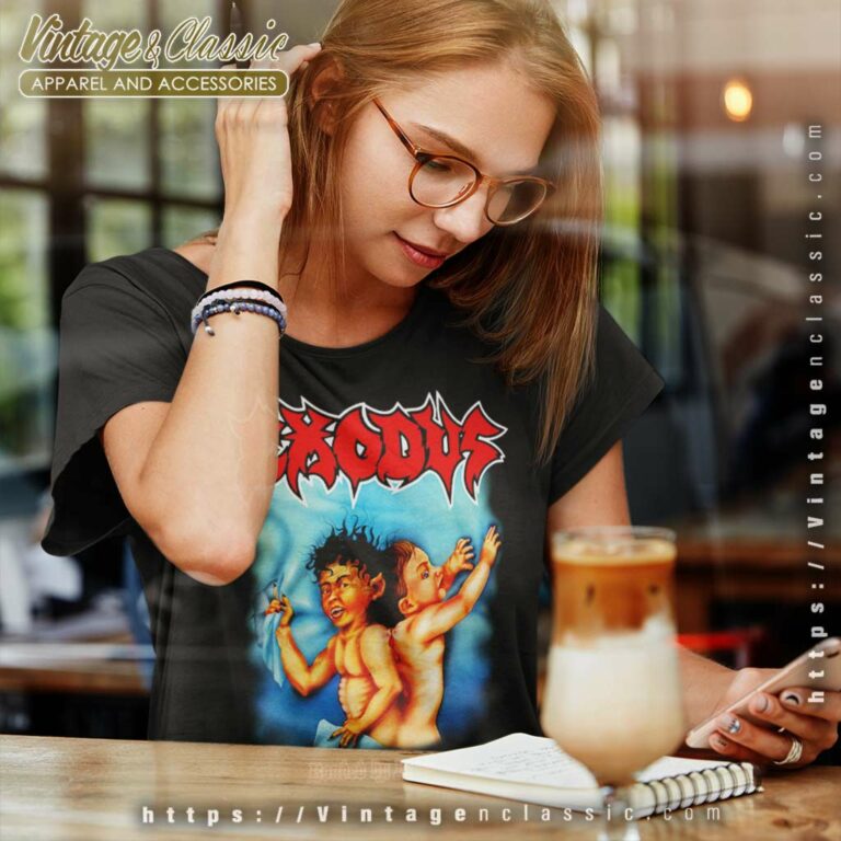 Exodus Shirt Bonded By Blood 1985 Women TShirt Exodus Shirt Bonded By Blood 1985 Women TShirt