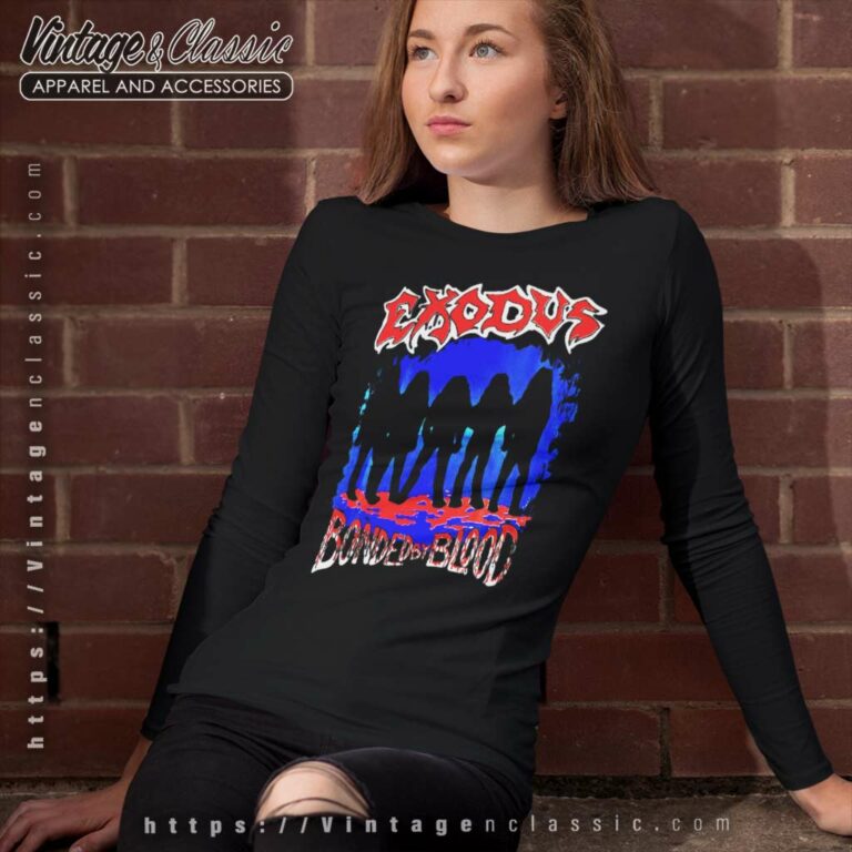 Exodus Shirt Bonded By Blood Long Sleeve Tee Exodus Shirt Bonded By Blood Long Sleeve Tee