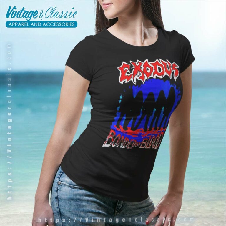 Exodus Shirt Bonded By Blood Women TShirt Exodus Shirt Bonded By Blood Women TShirt