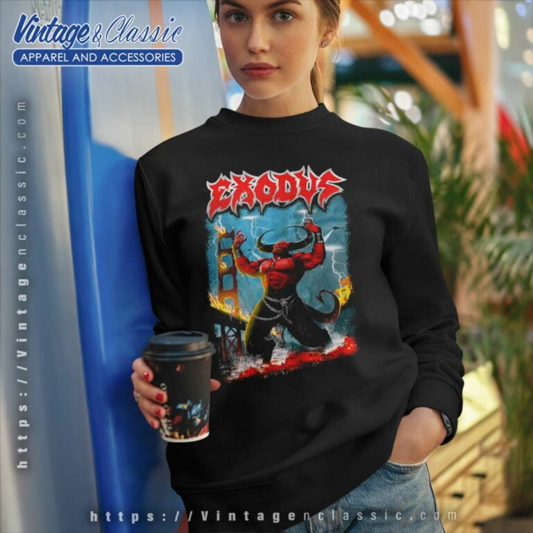 Exodus Shirt Demon Tour Sweatshirt Exodus Shirt Demon Tour Sweatshirt