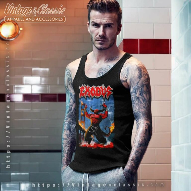 Exodus Shirt Demon Tour Tank Top Racerback Exodus Shirt Demon Tour Tank Top Racerback