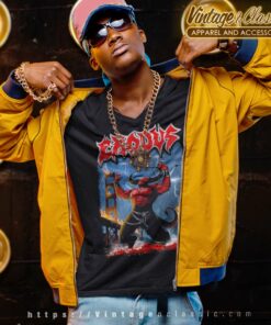 Exodus Shirt Demon Tour V Neck TShirt