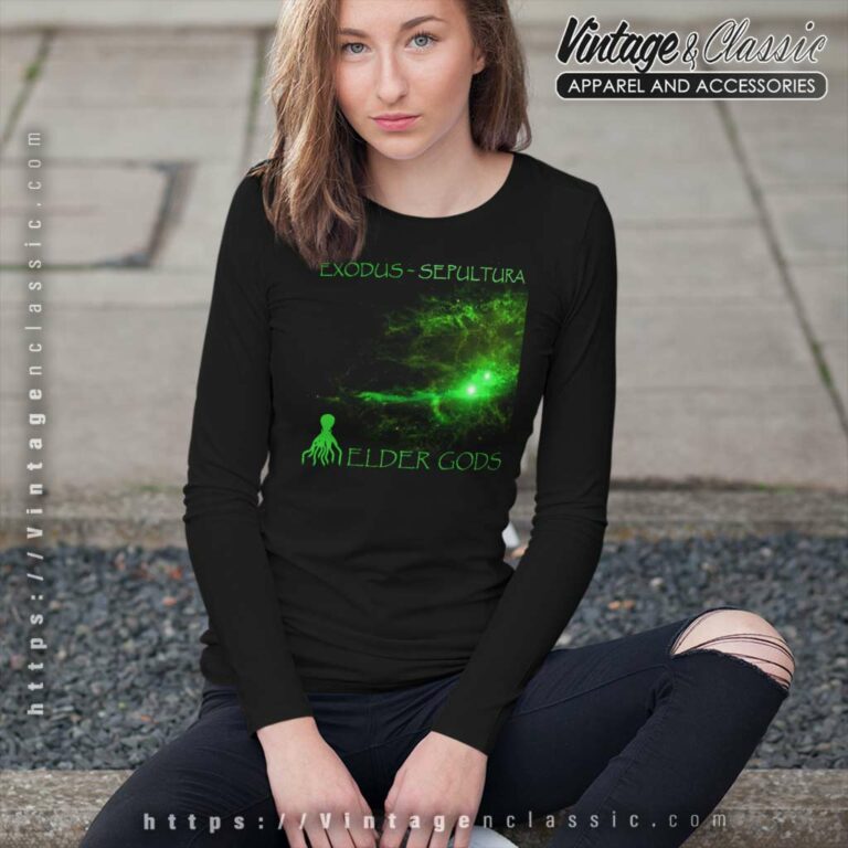 Exodus Shirt Elder Gods Long Sleeve Tee Exodus Shirt Elder Gods Long Sleeve Tee