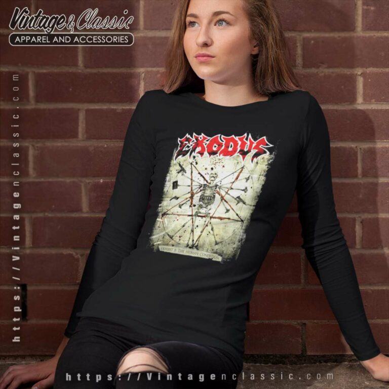 Exodus Shirt Exhibit B The Human Condition Long Sleeve Tee Exodus Shirt Exhibit B The Human Condition Long Sleeve Tee
