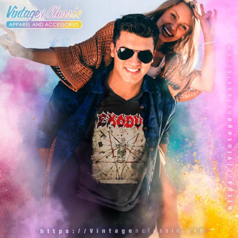 Exodus Shirt Exhibit B The Human Condition V Neck TShirt Exodus Shirt Exhibit B The Human Condition V Neck TShirt