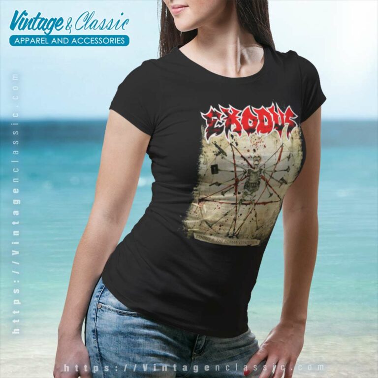 Exodus Shirt Exhibit B The Human Condition Women TShirt Exodus Shirt Exhibit B The Human Condition Women TShirt