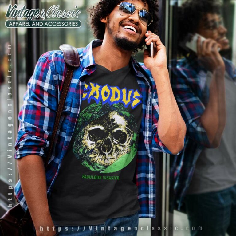 Exodus Shirt Fabulous Disaster V Neck TShirt Exodus Shirt Fabulous Disaster V Neck TShirt