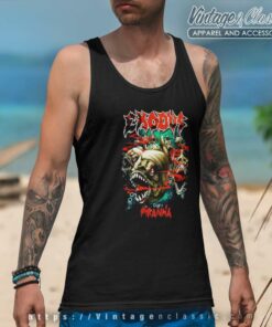 Exodus Shirt Iconic Design Piranha Tank Top Racerback