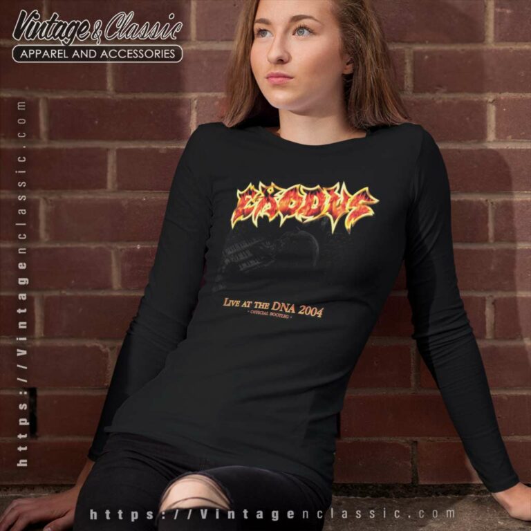 Exodus Shirt Live At The Dna 2004 Long Sleeve Tee Exodus Shirt Live At The Dna 2004 Long Sleeve Tee