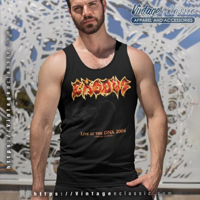 Exodus Shirt Live At The Dna 2004 Tank Top Racerback Exodus Shirt Live At The Dna 2004 Tank Top Racerback