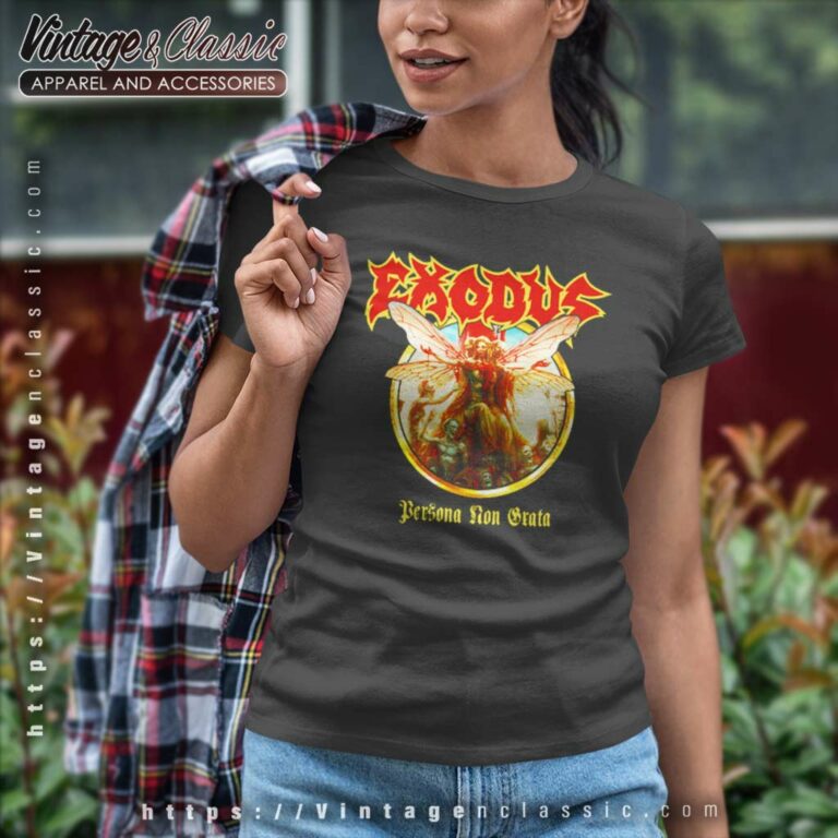 Exodus Shirt Persona Non Grata 2022 Tour Women TShirt Exodus Shirt Persona Non Grata 2022 Tour Women TShirt