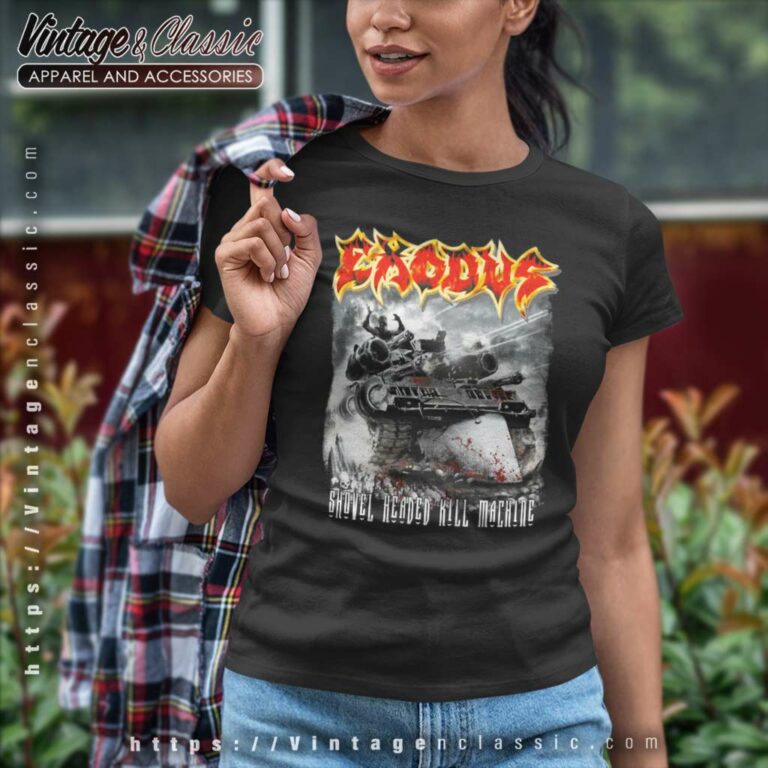 Exodus Shirt Shovel Headed Kill Machine Women TShirt Exodus Shirt Shovel Headed Kill Machine Women TShirt