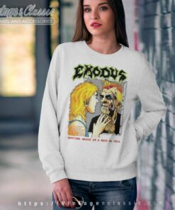Exodus Shirt Spitting Images Of A Man In Hell Sweatshirt